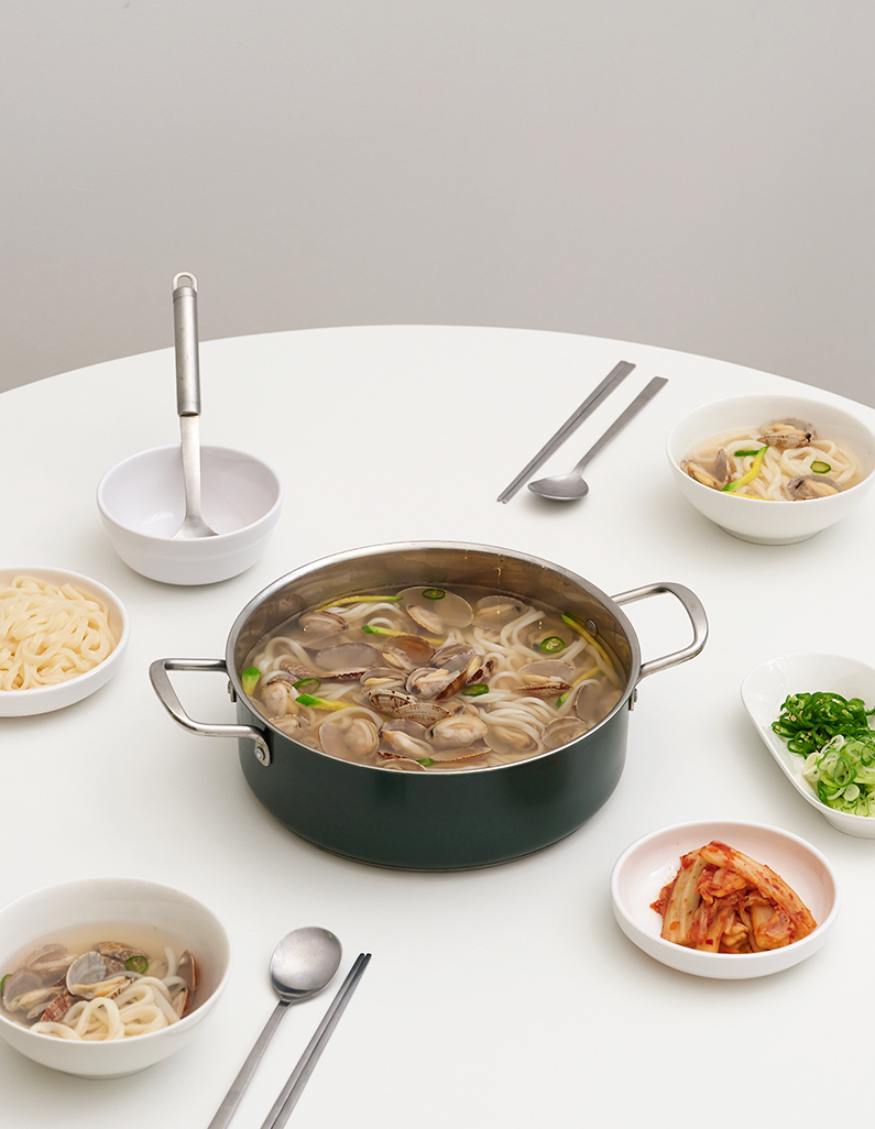 [캐비아데일리]바지락 듬뿍 칼국수 870g