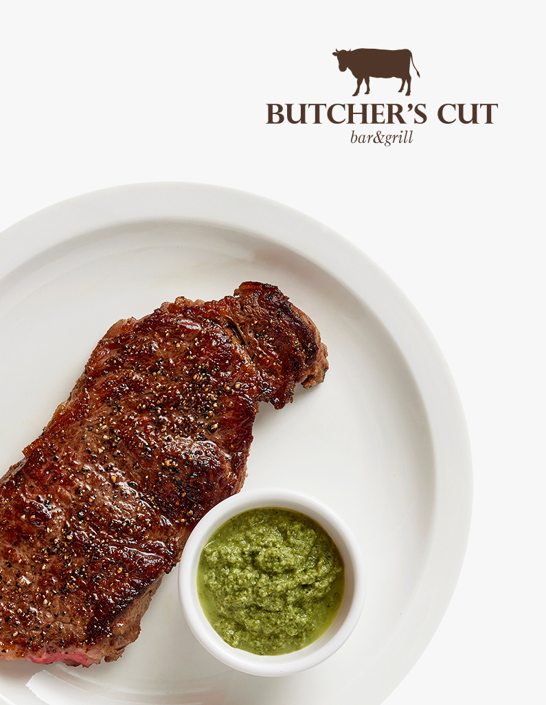 [붓처스컷]뉴욕 스트립 스테이크&크림 스피니치 소스 280g