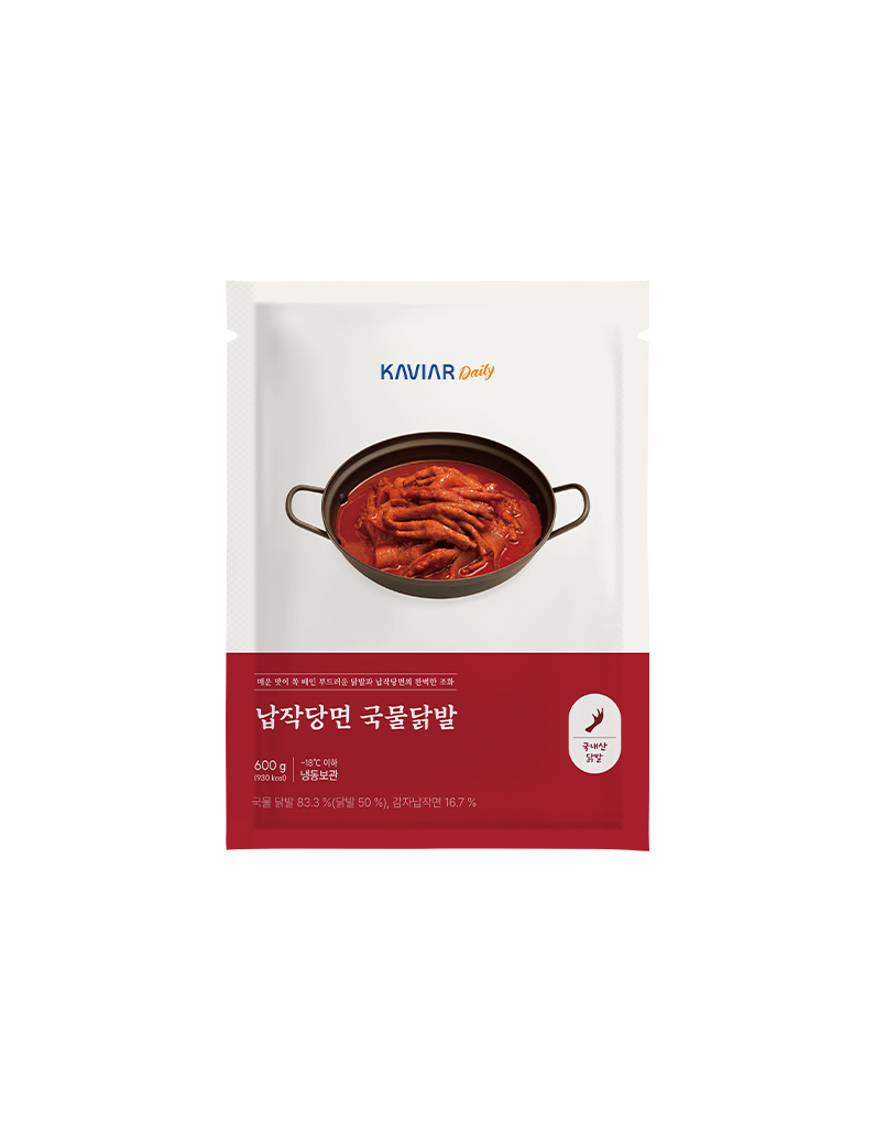 [캐비아데일리]납작당면 국물닭발 600g